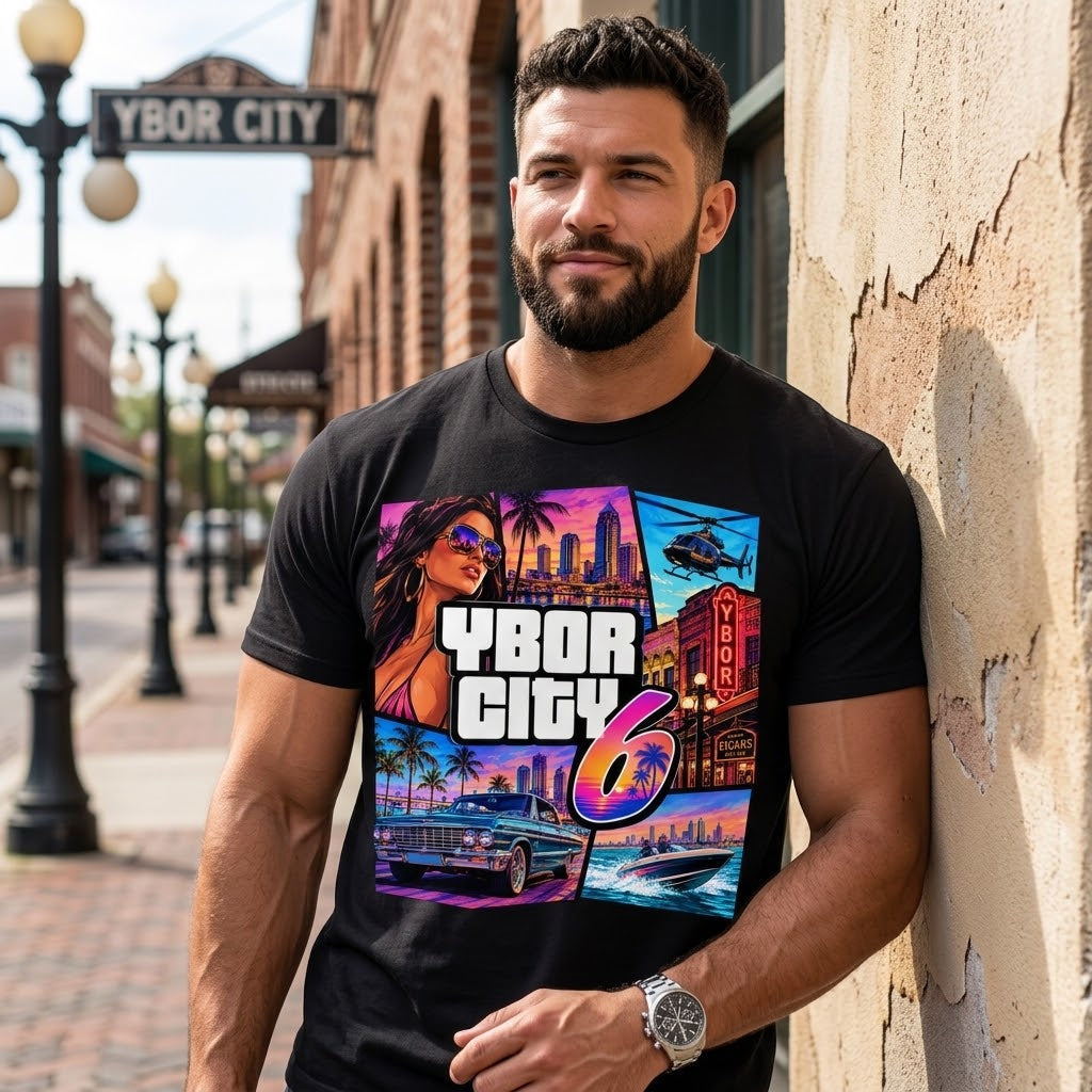 Ybor City GTA 6 Style T-Shirt